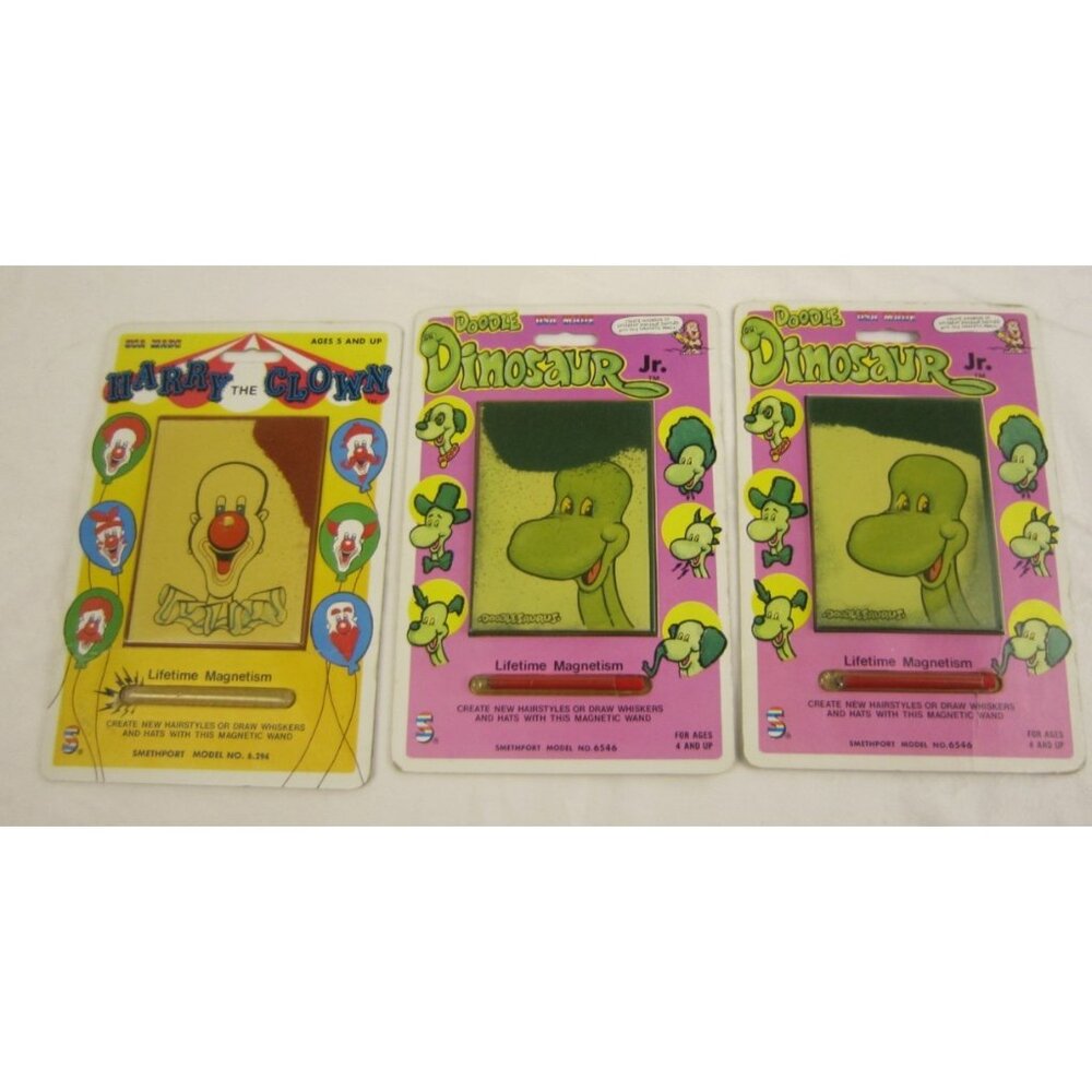 1986-87 Smethport Magnetic Doodle Play Set #6546 & 6.294 Ages 4+
